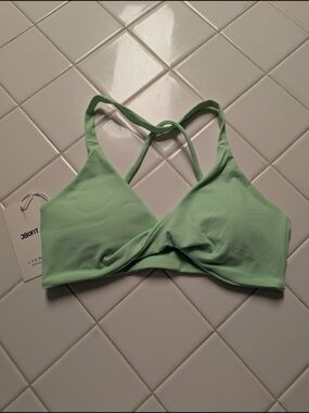 J.34FIT Light Mint Cross-Back Sports Bralette